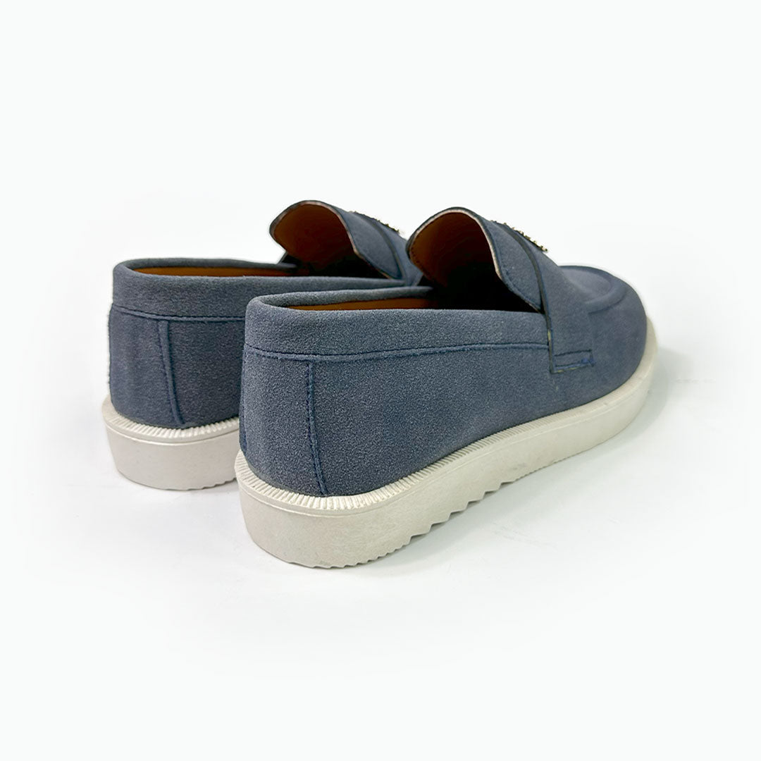 Suede Crest Loafers - Suede Leather Loafer - Premium Quality