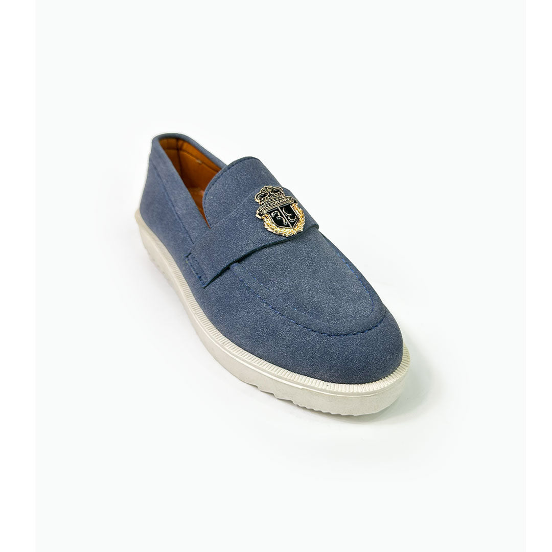 Suede Crest Loafers - Suede Leather Loafer - Premium Quality