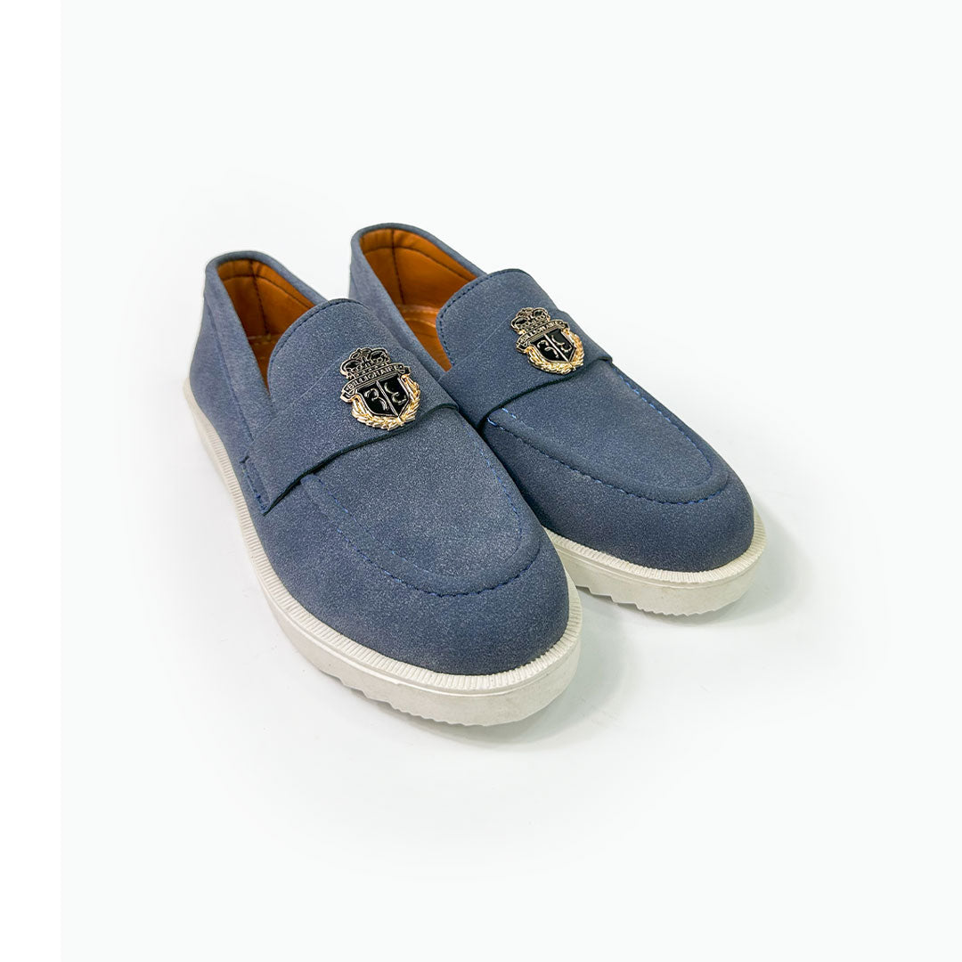 Suede Crest Loafers - Suede Leather Loafer - Premium Quality